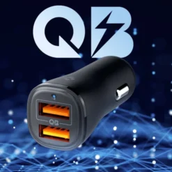 Spigen Ładowarki-ŁADOWARKA SAMOCHODOWA ESSENTIAL EV302 2-PORT CAR CHARGER 30W CZARNA