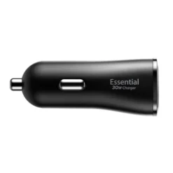 Spigen Ładowarki-ŁADOWARKA SAMOCHODOWA ESSENTIAL EV302 2-PORT CAR CHARGER 30W CZARNA