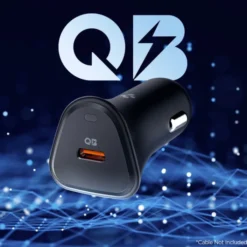 Spigen Ładowarki-ŁADOWARKA SAMOCHODOWA ESSENTIAL EV301 1-PORT CAR CHARGER 30W BLACK