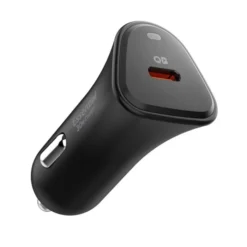 Spigen Ładowarki-ŁADOWARKA SAMOCHODOWA ESSENTIAL EV301 1-PORT CAR CHARGER 30W BLACK