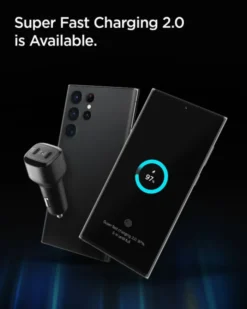 Spigen Ładowarki-Ładowarka Samochodowa Pc2200 Arcstation 2-port Car Charger Pd75w Black
