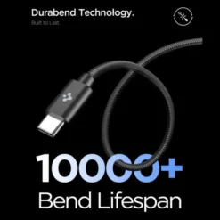 Spigen Ładowarki|Kable-ŁADOWARKA SIECIOWA EE451EU ESSENTIAL 1-PORT 45W Z KABLEM USB-C CZARNA