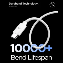 Spigen Ładowarki|Kable-ŁADOWARKA SIECIOWA EE451EU ESSENTIAL 1-PORT 45W Z KABLEM TYPE-C BIAŁA