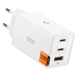 Spigen Ładowarki-ŁADOWARKA SIECIOWA ESSENTIAL EE673EU 3-PORTOWA 67W BIAŁA