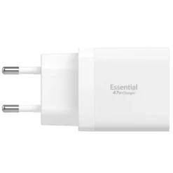 Spigen Ładowarki-ŁADOWARKA SIECIOWA ESSENTIAL EE472EU 2-PORTOWA 47W BIAŁA