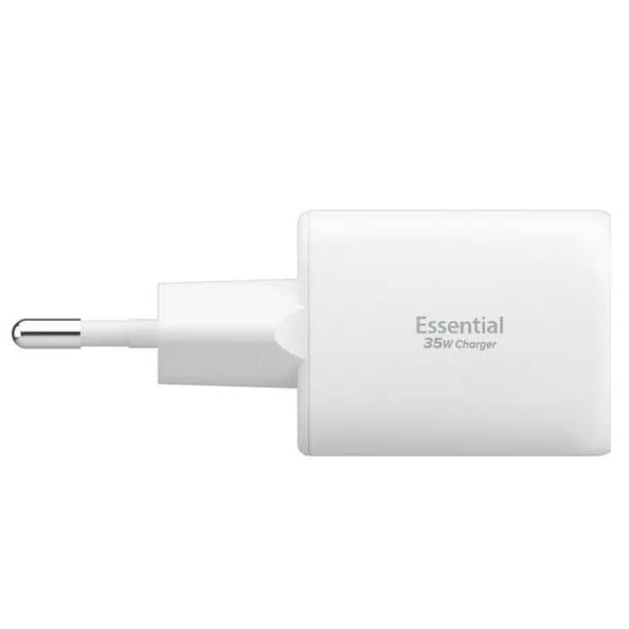 Spigen Ładowarki-ŁADOWARKA SIECIOWA ESSENTIAL EE352EU 2-PORTOWA 35W BIAŁA