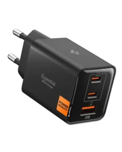 Spigen Ładowarki-ŁADOWARKA SIECIOWA ESSENTIAL 47W USB-C USB-A EE473EU CZARNA