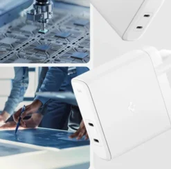 Spigen Ładowarki-ŁADOWARKA ARCSTATION PRO GAN-1402 2-PORT NETWORK CHARGER 140W WHITE