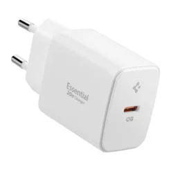 Spigen Ładowarki-ŁADOWARKA ESSENTIAL EE201EU 1-PORT NETWORK CHARGER 20W BIAŁA