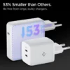 Spigen Ładowarki-Ładowarka Pe2106eu Powerarc 2-port Network Charger Pd65w White