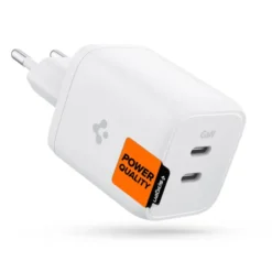 Spigen Ładowarki-Ładowarka Pe2106eu Powerarc 2-port Network Charger Pd65w White