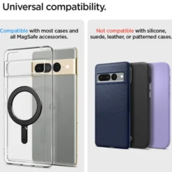 Spigen Pixel 8A|Pixel 9-Blaszka Ring Onetap Ring Magnetic Magsafe Plate Black