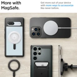 Spigen Pixel 8A|Pixel 9-Blaszka Ring Onetap Ring Magnetic Magsafe Plate Black