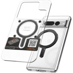 Spigen Pixel 8A|Pixel 9-Blaszka Ring Onetap Ring Magnetic Magsafe Plate Carbon