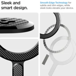 Spigen Pixel 8A|Pixel 9-Blaszka Ring Onetap Ring Magnetic Magsafe Plate Carbon