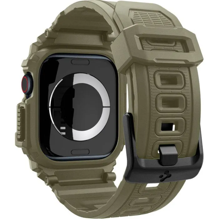 Spigen Apple Watch 11 46Mm|Apple Watch 10 46Mm-BRANSOLETA RUGGED ARMOR ”PRO” APPLE WATCH 10 (46 MM) VINTAGE KHAKI