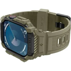 Spigen Apple Watch 11 46Mm|Apple Watch 10 46Mm-BRANSOLETA RUGGED ARMOR ”PRO” APPLE WATCH 10 (46 MM) VINTAGE KHAKI