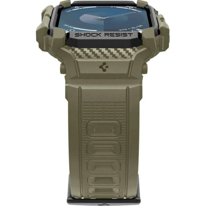 Spigen Apple Watch 11 46Mm|Apple Watch 10 46Mm-BRANSOLETA RUGGED ARMOR ”PRO” APPLE WATCH 10 (46 MM) VINTAGE KHAKI