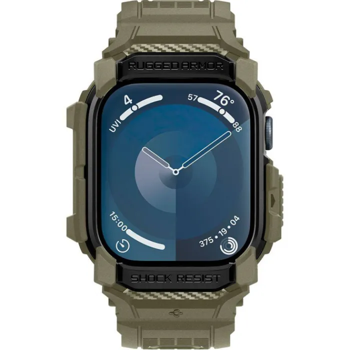Spigen Apple Watch 11 46Mm|Apple Watch 10 46Mm-BRANSOLETA RUGGED ARMOR ”PRO” APPLE WATCH 10 (46 MM) VINTAGE KHAKI