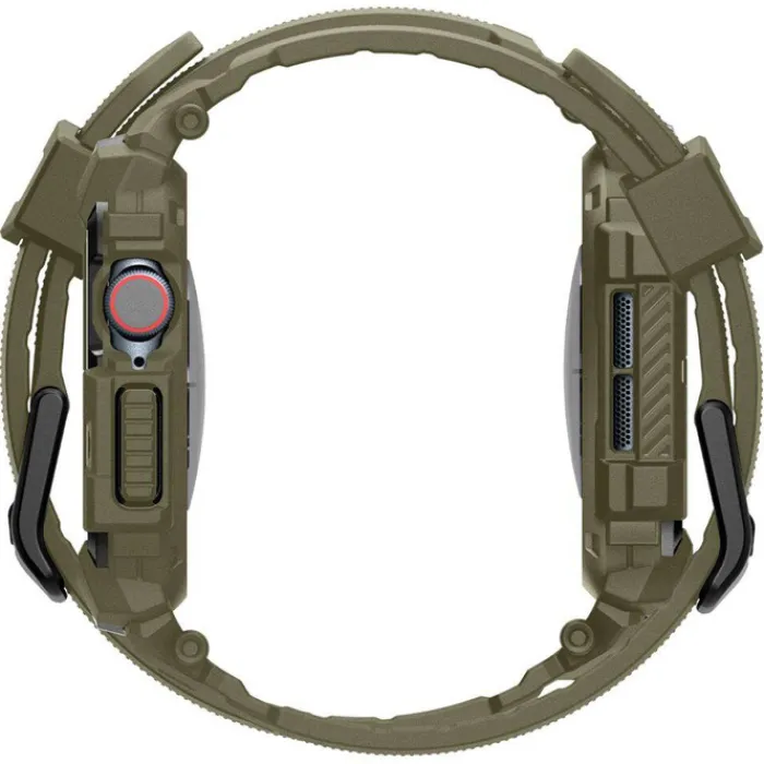Spigen Apple Watch 11 46Mm|Apple Watch 10 46Mm-BRANSOLETA RUGGED ARMOR ”PRO” APPLE WATCH 10 (46 MM) VINTAGE KHAKI