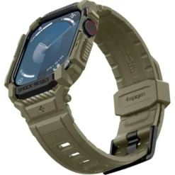 Spigen Apple Watch 11 46Mm|Apple Watch 10 46Mm-BRANSOLETA RUGGED ARMOR ”PRO” APPLE WATCH 10 (46 MM) VINTAGE KHAKI