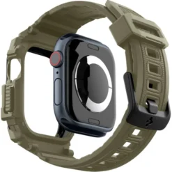 Spigen Apple Watch 11 46Mm|Apple Watch 10 46Mm-BRANSOLETA RUGGED ARMOR ”PRO” APPLE WATCH 10 (46 MM) VINTAGE KHAKI