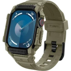 Spigen Apple Watch 11 46Mm|Apple Watch 10 46Mm-BRANSOLETA RUGGED ARMOR ”PRO” APPLE WATCH 10 (46 MM) VINTAGE KHAKI