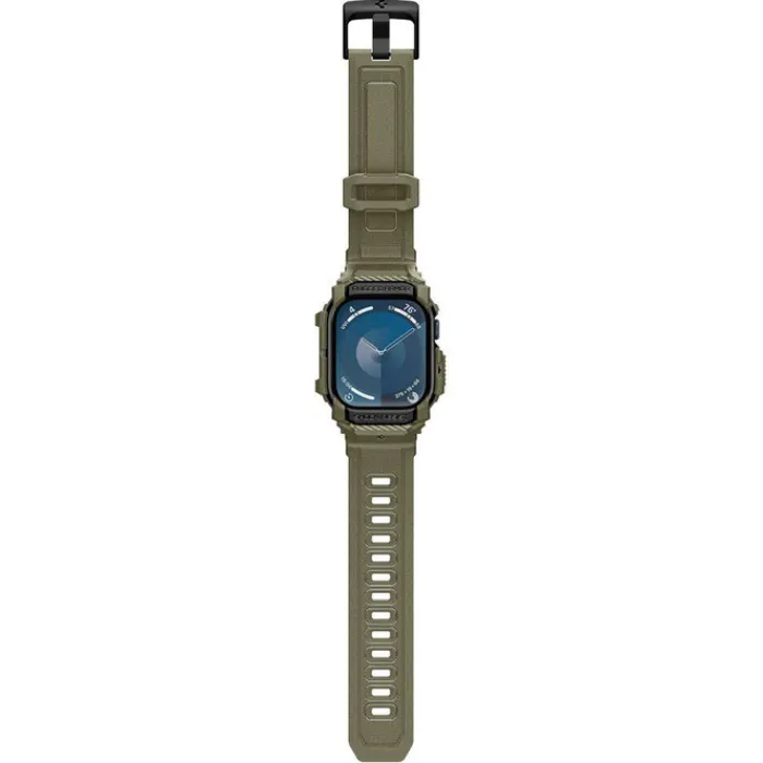 Spigen Apple Watch 11 46Mm|Apple Watch 10 46Mm-BRANSOLETA RUGGED ARMOR ”PRO” APPLE WATCH 10 (46 MM) VINTAGE KHAKI