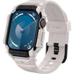 Spigen Apple Watch 11 46Mm|Apple Watch 10 46Mm-BRANSOLETA RUGGED ARMOR ”PRO” APPLE WATCH 10 (46 MM) DUNE BEIGE