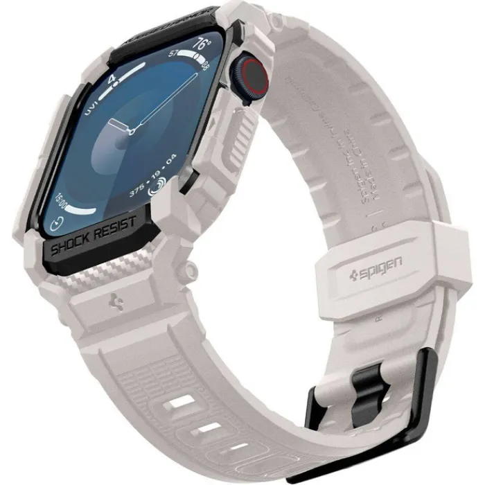 Spigen Apple Watch 11 46Mm|Apple Watch 10 46Mm-BRANSOLETA RUGGED ARMOR ”PRO” APPLE WATCH 10 (46 MM) DUNE BEIGE