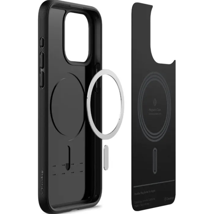 Spigen Iphone 15 Pro|Iphone 15 Pro-Etui Caseology Parallax Mag Magsafe iPhone 15 Pro Matte Black Case