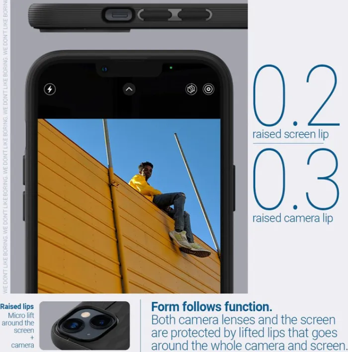 Spigen Iphone 14 Plus|Apple-Etui Caseology Parallax Mag Magsafe iPhone 14 Plus Matte Black