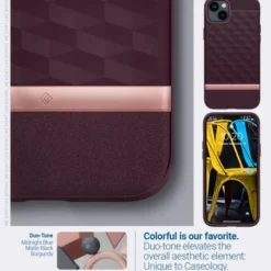 Spigen Iphone 14 Plus|Apple-Etui Caseology Parallax Mag Magsafe iPhone 14 Plus Burgundy