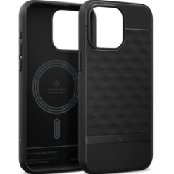 Spigen Iphone 15 Pro Max|Iphone 15 Pro Max-Etui iPhone 15 Pro Max Caseology Parallax Mag Magsafe Matte Black Case
