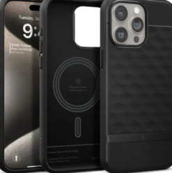 Spigen Iphone 15 Pro Max|Iphone 15 Pro Max-Etui iPhone 15 Pro Max Caseology Parallax Mag Magsafe Matte Black Case
