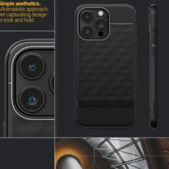 Spigen Iphone 15 Pro Max|Iphone 15 Pro Max-Etui iPhone 15 Pro Max Caseology Parallax Mag Magsafe Matte Black Case