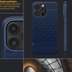 Spigen Iphone 15 Pro Max|Iphone 15 Pro Max-Etui iPhone 15 Pro Max Caseology Parallax Mag Magsafe Midnight Blue Case