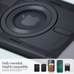 Spigen Iphone 15 Pro Max|Iphone 15 Pro Max-Etui iPhone 15 Pro Max Classic C1 Mag Magsafe Graphite Case