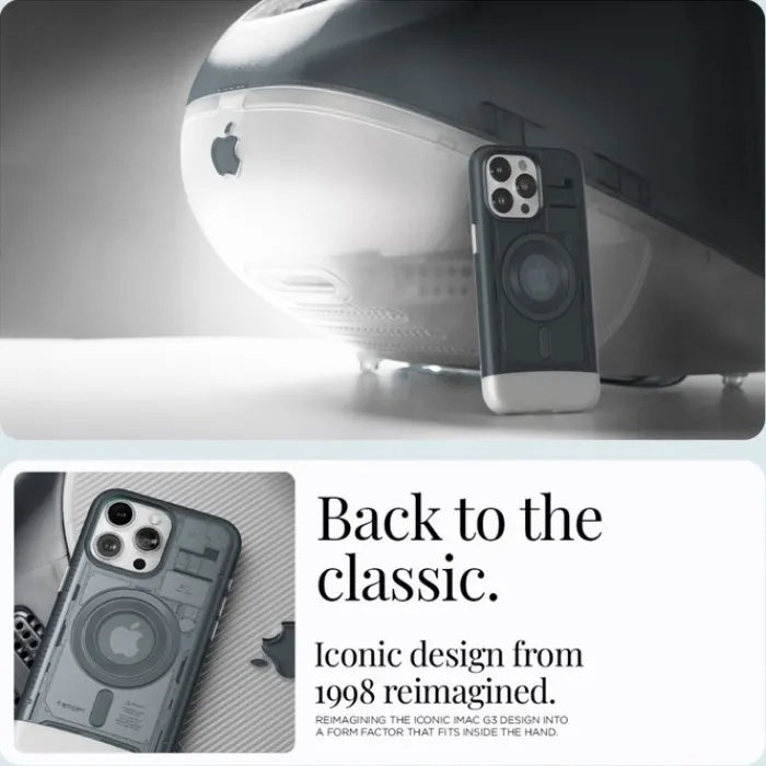 Spigen Iphone 15 Pro Max|Iphone 15 Pro Max-Etui iPhone 15 Pro Max Classic C1 Mag Magsafe Graphite Case