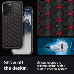 Spigen Iphone 15 Pro Max|Apple-Etui iPhone 15 Pro Max Cryo Armor Cryo Red