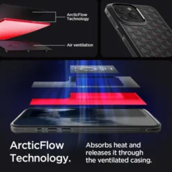 Spigen Iphone 15 Pro Max|Apple-Etui iPhone 15 Pro Max Cryo Armor Cryo Red
