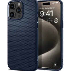 Spigen Iphone 15 Pro Max|Apple-Etui iPhone 15 Pro Max Liquid Air Navy Blue Case