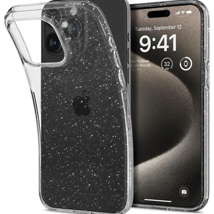 Spigen Iphone 15 Pro Max|Apple-Etui iPhone 15 Pro Max Liquid Crystal Glitter Crystal Case