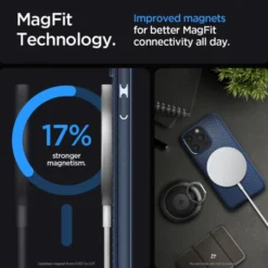 Spigen Iphone 15 Pro Max|Iphone 15 Pro Max-Etui iPhone 15 Pro Max Mag Armor Magsafe Navy Blue Case