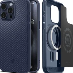 Spigen Iphone 15 Pro Max|Iphone 15 Pro Max-Etui iPhone 15 Pro Max Mag Armor Magsafe Navy Blue Case