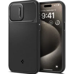 Spigen Iphone 15 Pro Max|Iphone 15 Pro Max-Etui iPhone 15 Pro Max Optik Armor Mag Magsafe Black Case