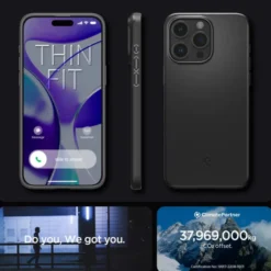 Spigen Iphone 15 Pro Max|Apple-Etui iPhone 15 Pro Max Thin Fit Black Case
