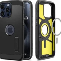 Spigen Iphone 15 Pro Max|Iphone 15 Pro Max-Etui iPhone 15 Pro Max Tough Armor Mag Magsafe Black Case
