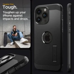 Spigen Iphone 15 Pro Max|Iphone 15 Pro Max-Etui iPhone 15 Pro Max Tough Armor Mag Magsafe Black Case