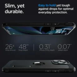 Spigen Iphone 15 Pro Max|Iphone 15 Pro Max-Etui iPhone 15 Pro Max Tough Armor Mag Magsafe Black Case